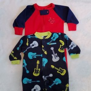 Mixed Brand Infant Boy Sleepers size 6 M